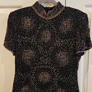 Stenay vintage women's beaded top